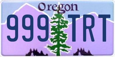 OR license plate 999TRT