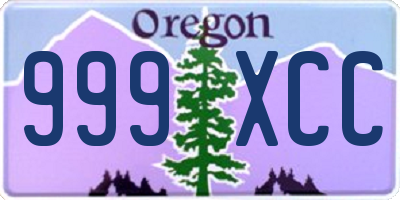 OR license plate 999XCC