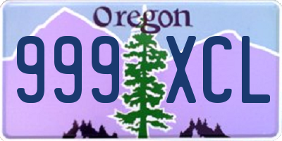 OR license plate 999XCL