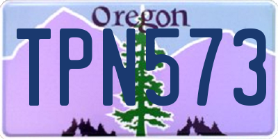 OR license plate TPN573