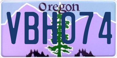 OR license plate VBH074