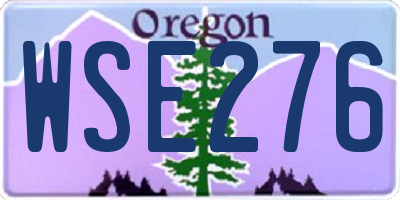 OR license plate WSE276