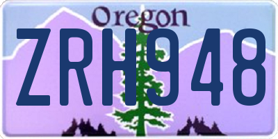 OR license plate ZRH948