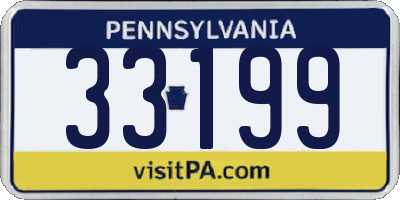 PA license plate 33199