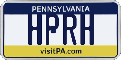 PA license plate HPRH
