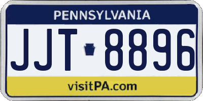 PA license plate JJT8896