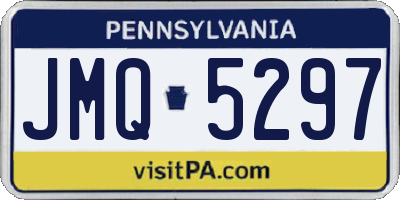 PA license plate JMQ5297