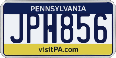 PA license plate JPH856