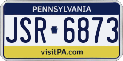 PA license plate JSR6873