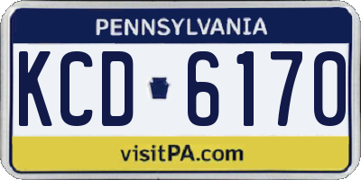 PA license plate KCD6170