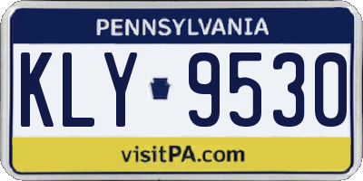 PA license plate KLY9530
