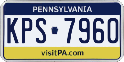 PA license plate KPS7960