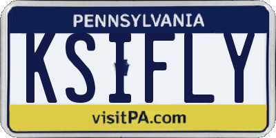 PA license plate KSIFLY