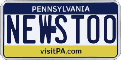 PA license plate NEWSTOO