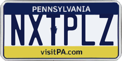 PA license plate NXTPLZ