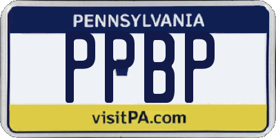 PA license plate PPBP