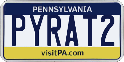 PA license plate PYRAT2