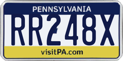 PA license plate RR248X