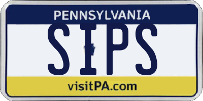 PA license plate SIPS