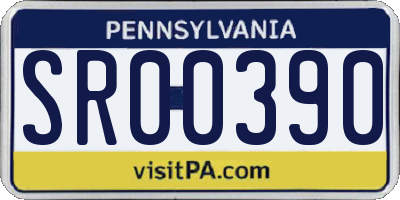 PA license plate SR00390