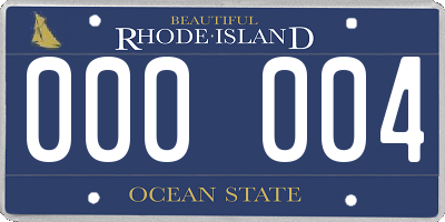 RI license plate 000004