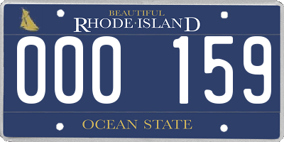 RI license plate 000159