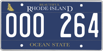 RI license plate 000264