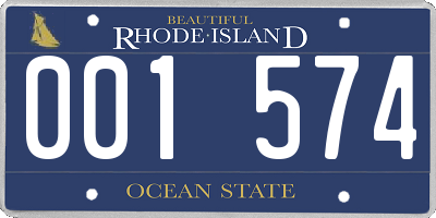 RI license plate 001574