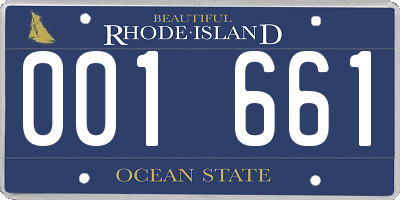 RI license plate 001661