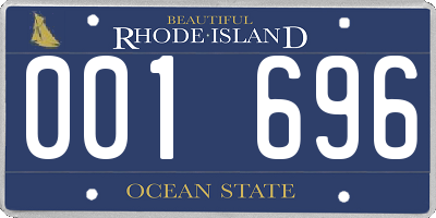 RI license plate 001696