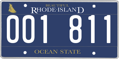 RI license plate 001811