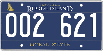 RI license plate 002621