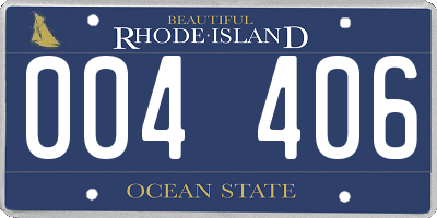 RI license plate 004406