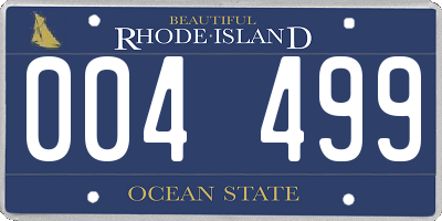 RI license plate 004499