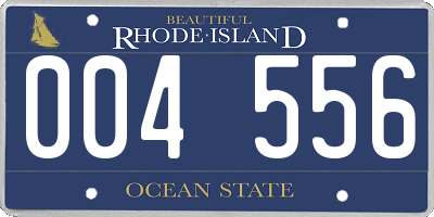 RI license plate 004556