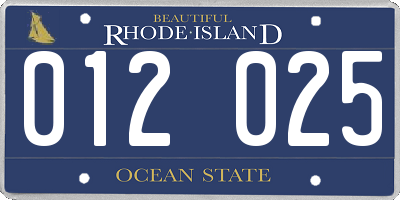 RI license plate 012025
