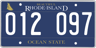 RI license plate 012097
