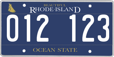 RI license plate 012123