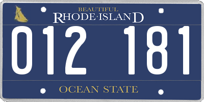 RI license plate 012181