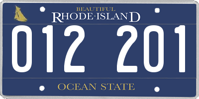 RI license plate 012201
