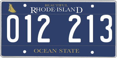 RI license plate 012213