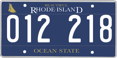 RI license plate 012218