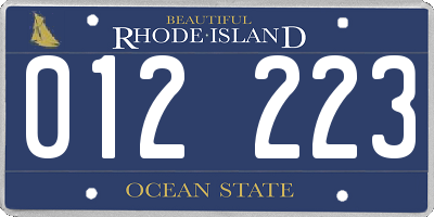 RI license plate 012223