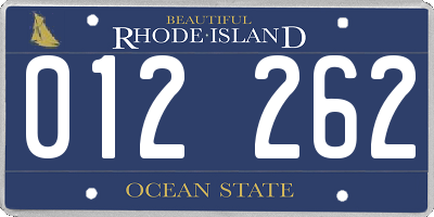 RI license plate 012262