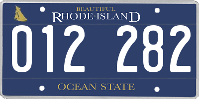 RI license plate 012282