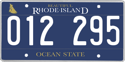 RI license plate 012295