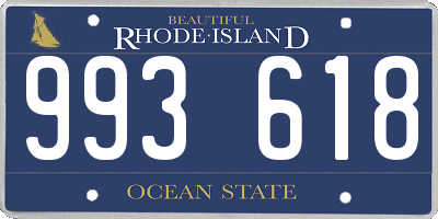 RI license plate 993618