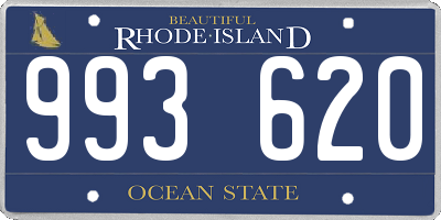 RI license plate 993620