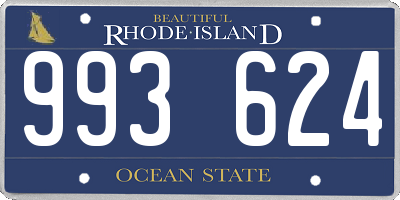 RI license plate 993624
