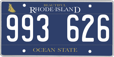 RI license plate 993626
